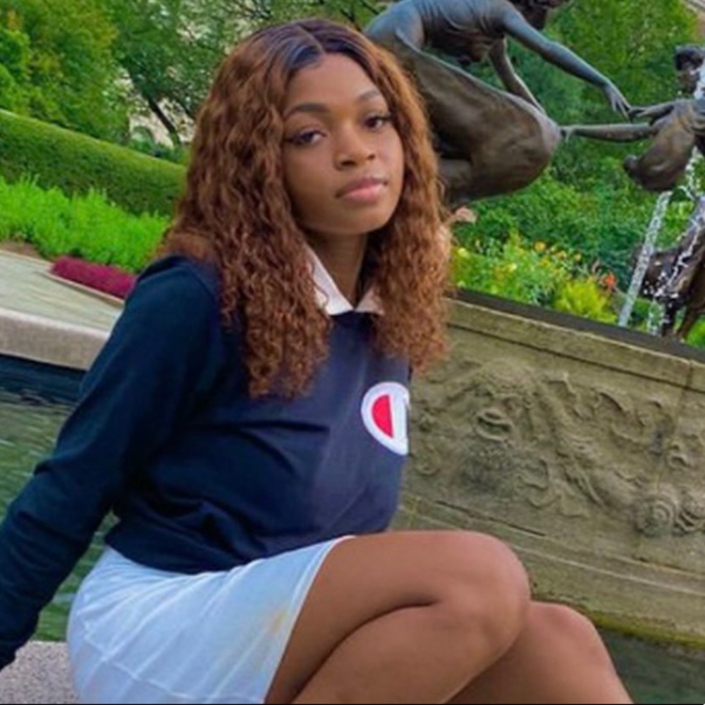 HD lace Light brown ginger 14in Water Wave Bob Wig